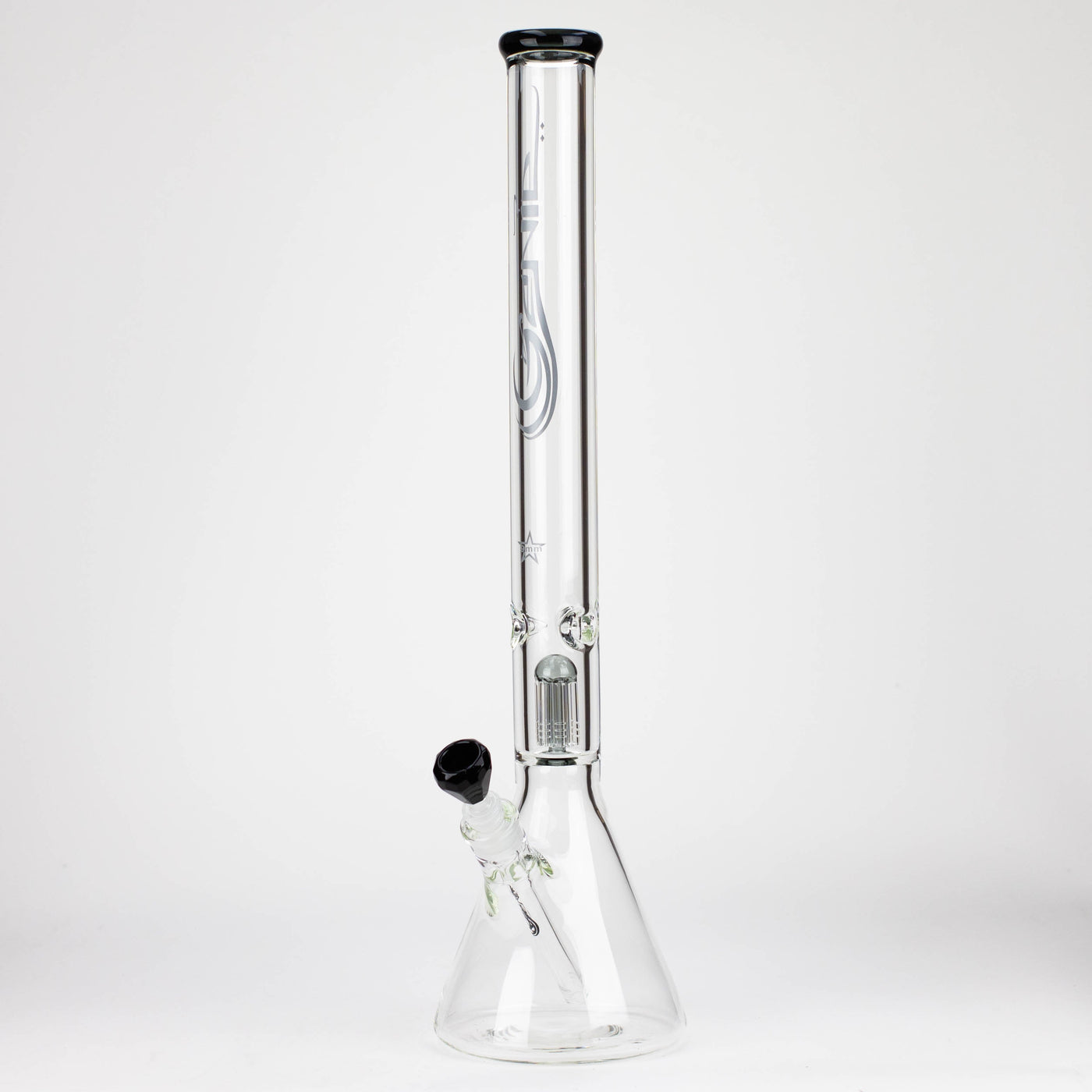 GENIE | 24" 9mm SINGLE PERCOLATOR GLASS WATER BONG