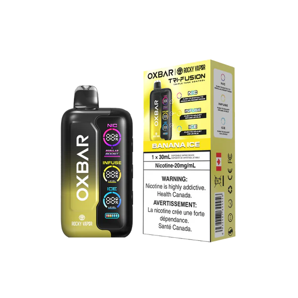 Oxbar Tri Fusion 30ml - Disposable Vape Galaxy Vapes Inc. Oxbar Tri Fusion 30ml - Disposable Vape Galaxy Vapes Inc.