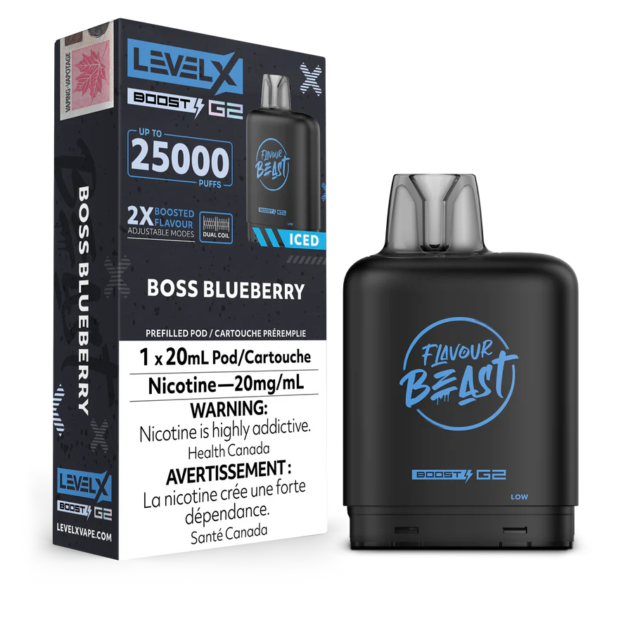 BOÎTES DE BOOST G2 DE NIVEAU X DE LA BÊTE DE SAVEUR 25 000 (ON)