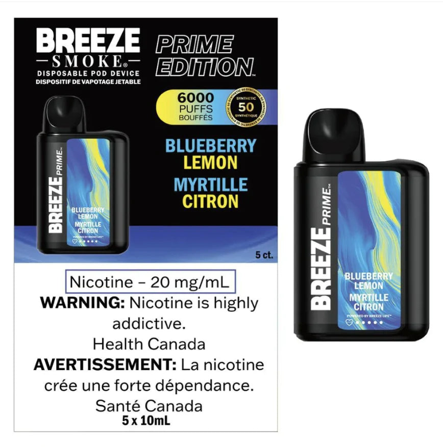 Breeze6000 s50 Disposable Vape Blueberry Lemon