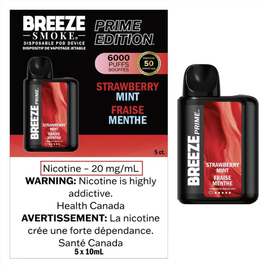 Breeze6000 s50 Disposable Vape Strawberry Mint
