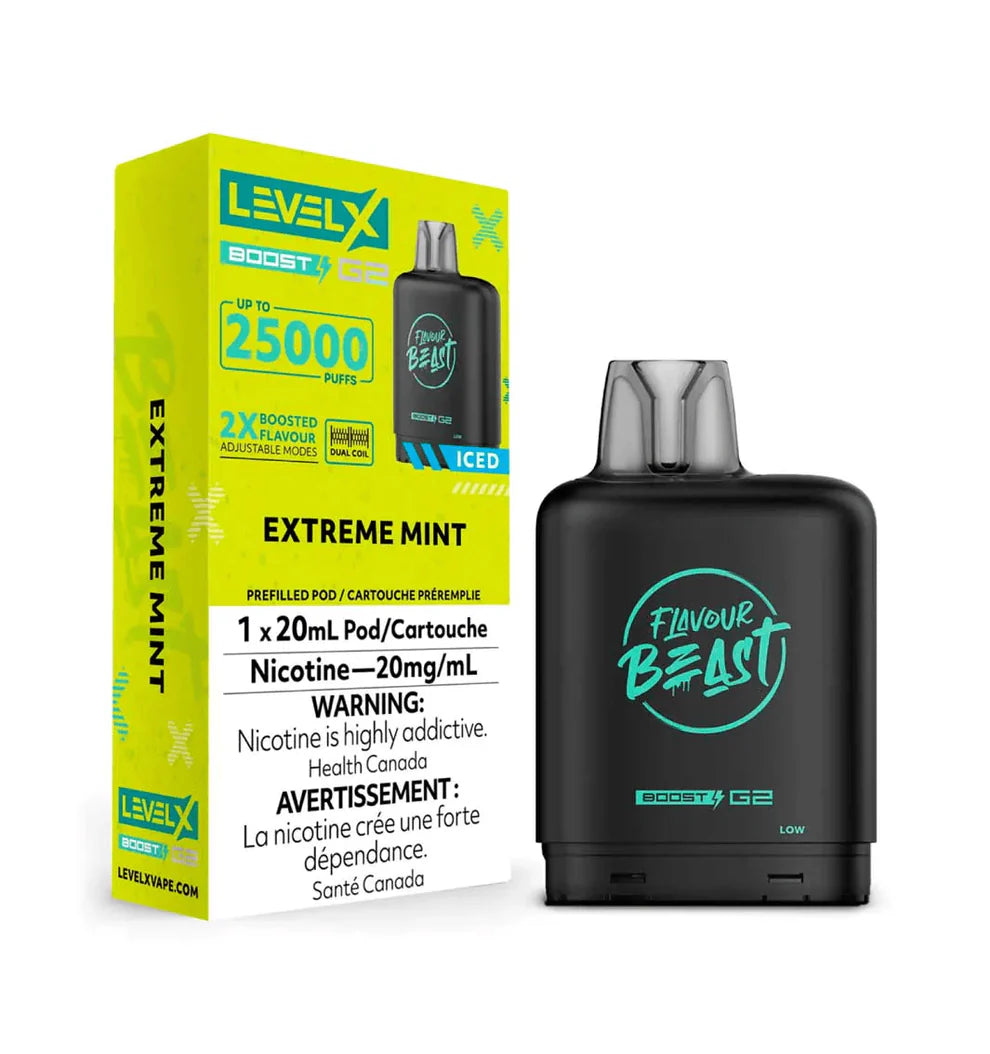 BOÎTES DE BOOST G2 DE NIVEAU X DE LA BÊTE DE SAVEUR 25 000 (ON)