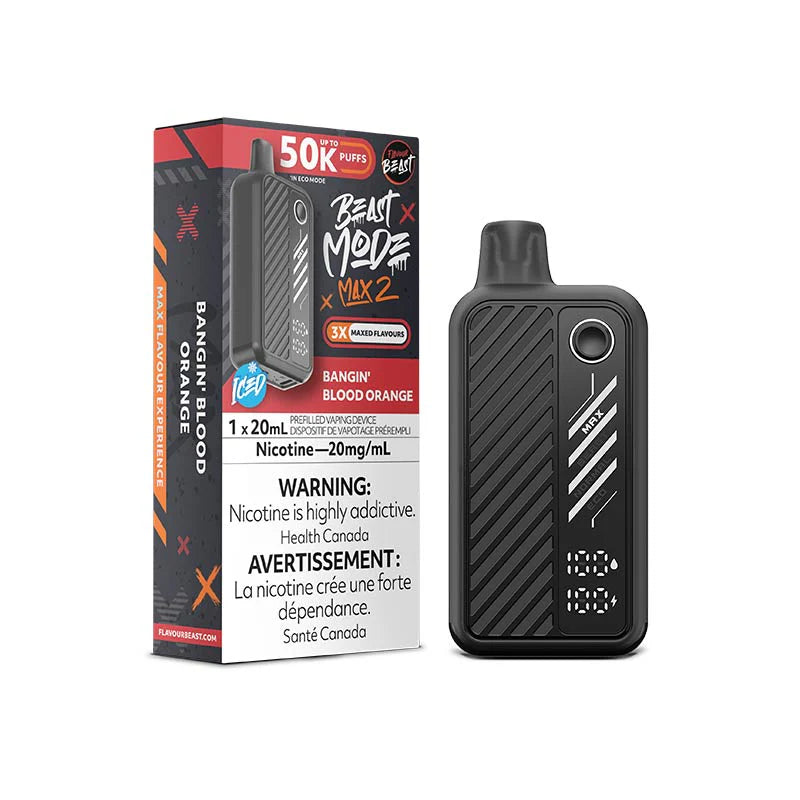 flavour beast beast mode max 2 50k disposable vapes sic strawberry 20mg