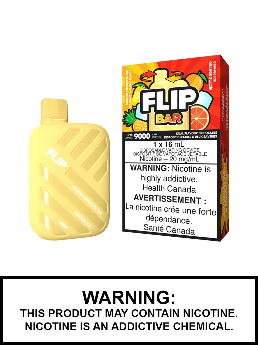 Flipbar9000 Rechargeable Disposable Vape Mango Pineapple Ice & Orange Ice