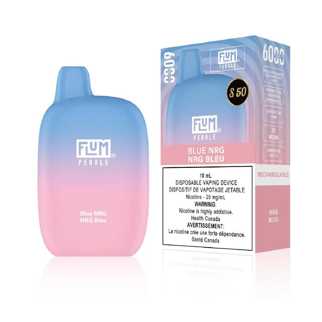 Flum Pebble6000 S50 Rechargeable Vape Blue Energy