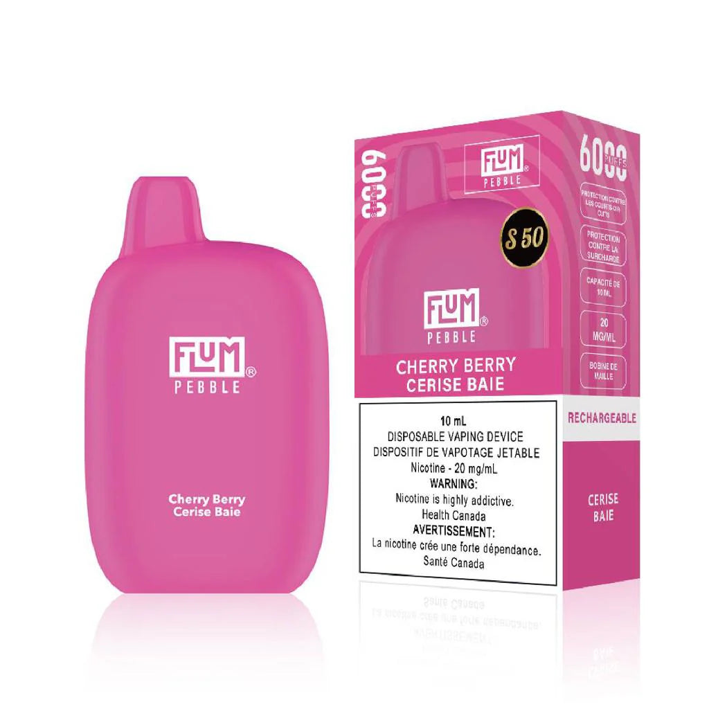Flum Pebble6000 S50 Rechargeable Vape Cherry Berry