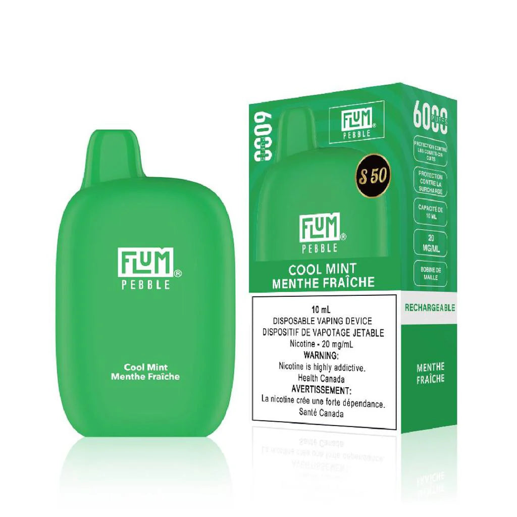 Flum Pebble6000 S50 Rechargeable Vape Cool Mint