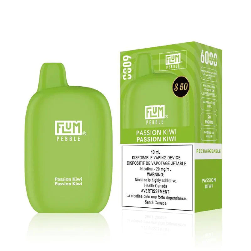 Flum Pebble6000 S50 Rechargeable Vape Passion Kiwi