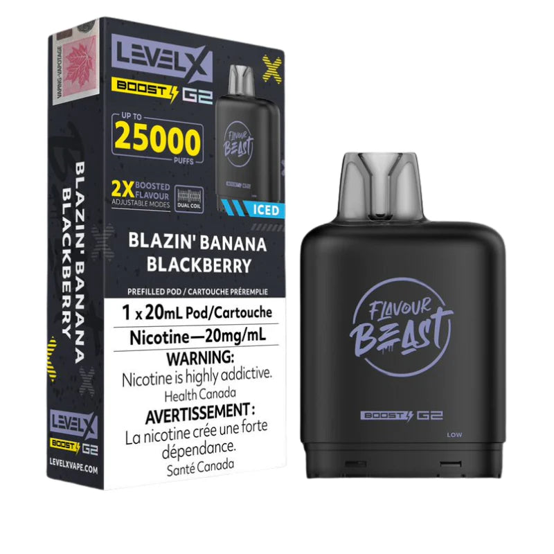 level x g2 boost 25k blazzin banana black berry