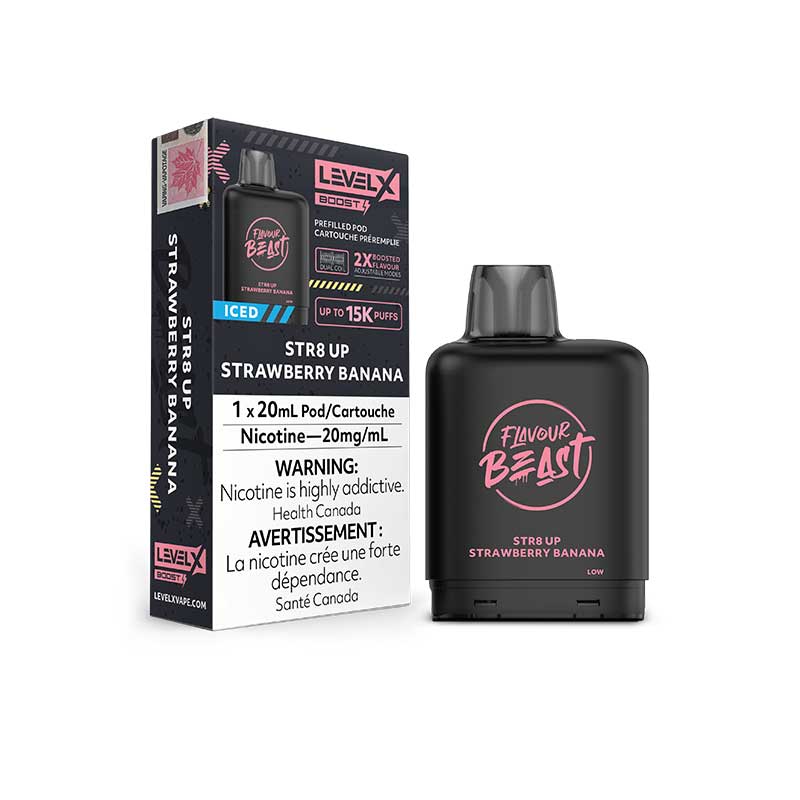 Level X Flavour Beast 15k Pod Str8Up Strawberry Banana