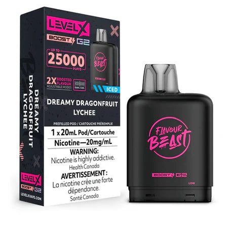 BOÎTES DE BOOST G2 DE NIVEAU X DE LA BÊTE DE SAVEUR 25 000 (ON)