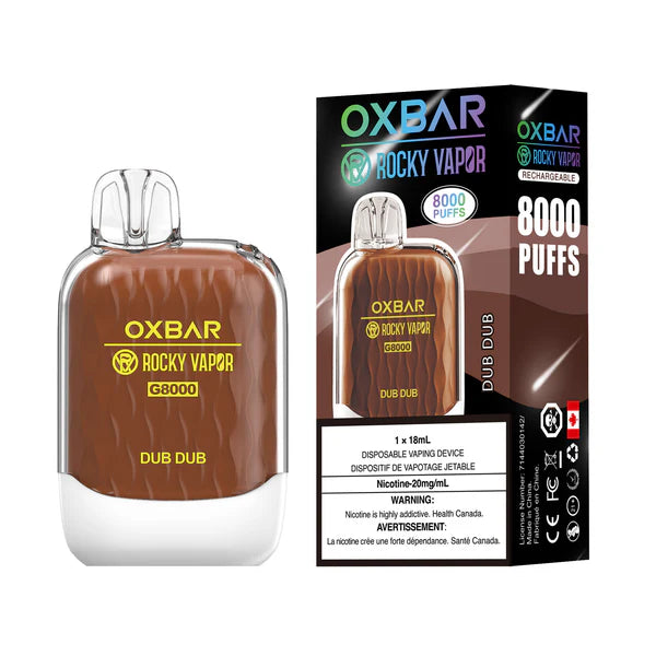 Oxbar G8000 Rechargeable Disposable Vape Dub Dub