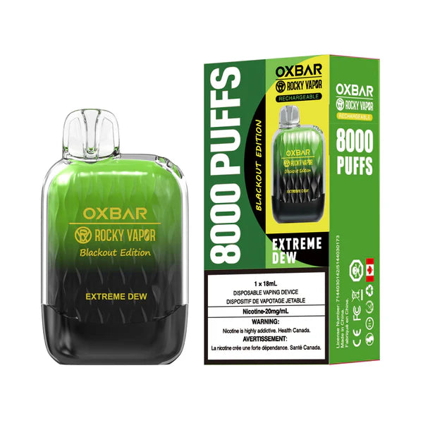 Oxbar G8000 Rechargeable Disposable Vape Extreme Dew