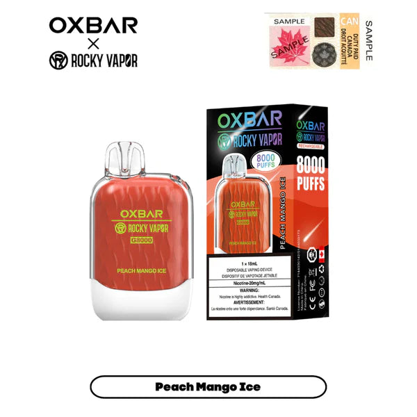 Oxbar G8000 Rechargeable Disposable Vape Peach Mango Ice