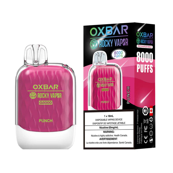 Oxbar G8000 Rechargeable Disposable Vape Punch