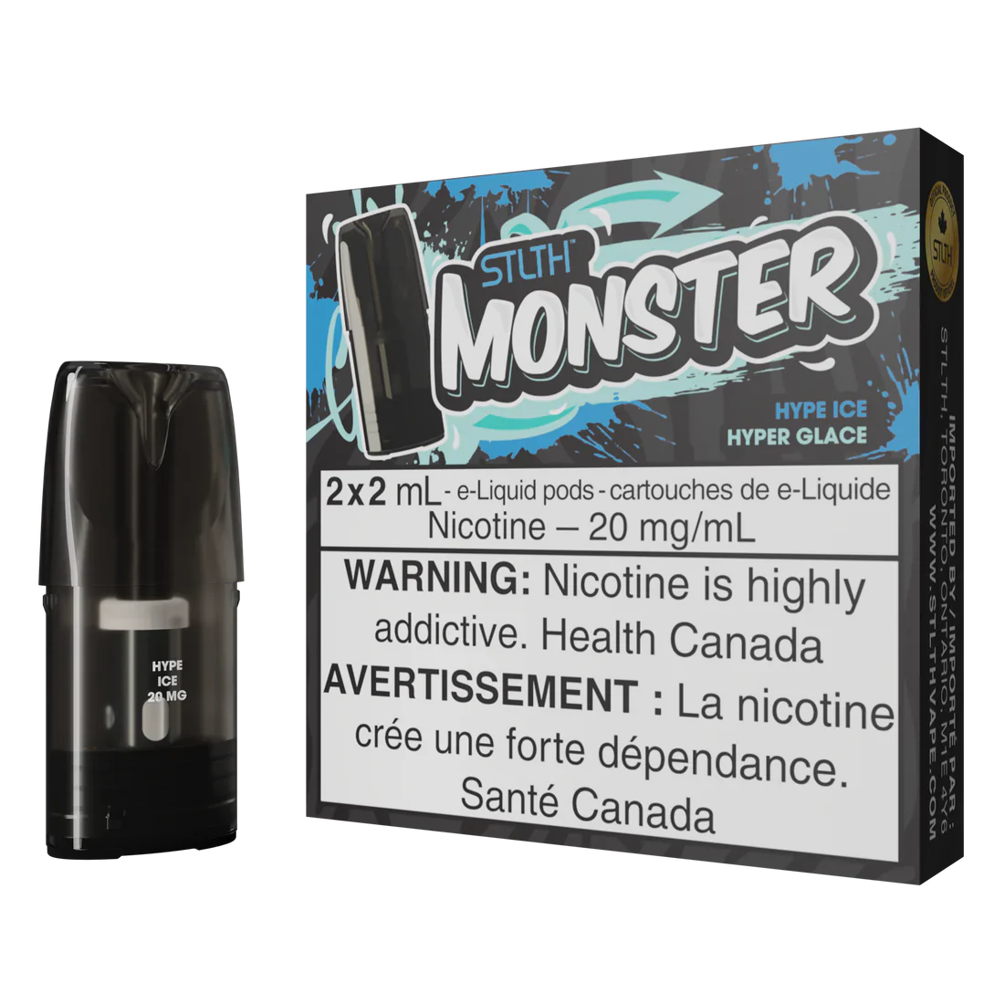 Stlth Monster Pod Mesh Coil 2x2ml Hype Ice