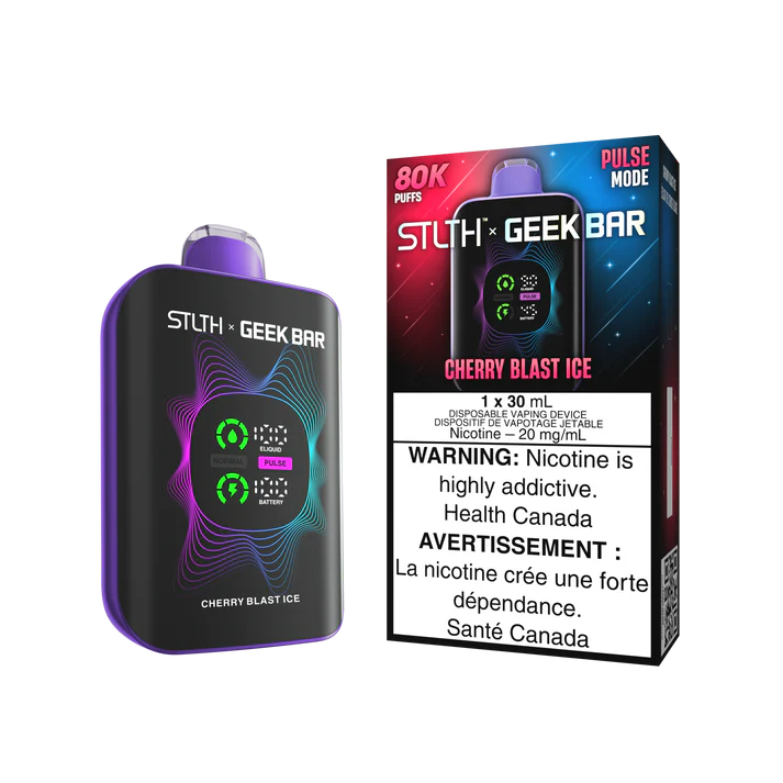 stlth x geek bar 80k cherry blast ice 20mg