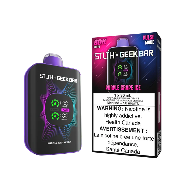 stlth x geekbar 80k purple grape ice 20mg