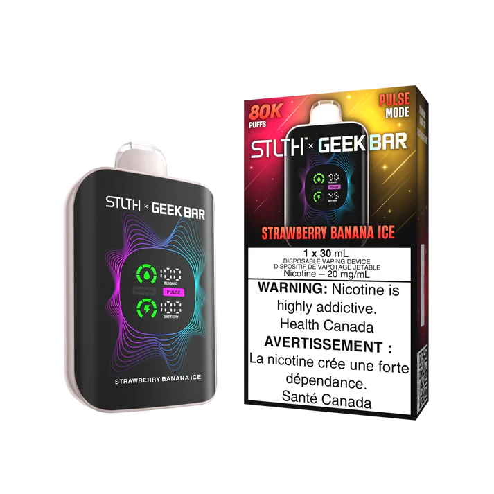 stlth x geekbar 80k strawberry banana ice 20mg
