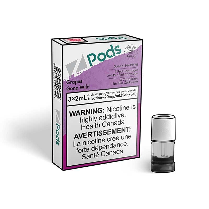 z pods stlth compatible grapes gone wild 20mg