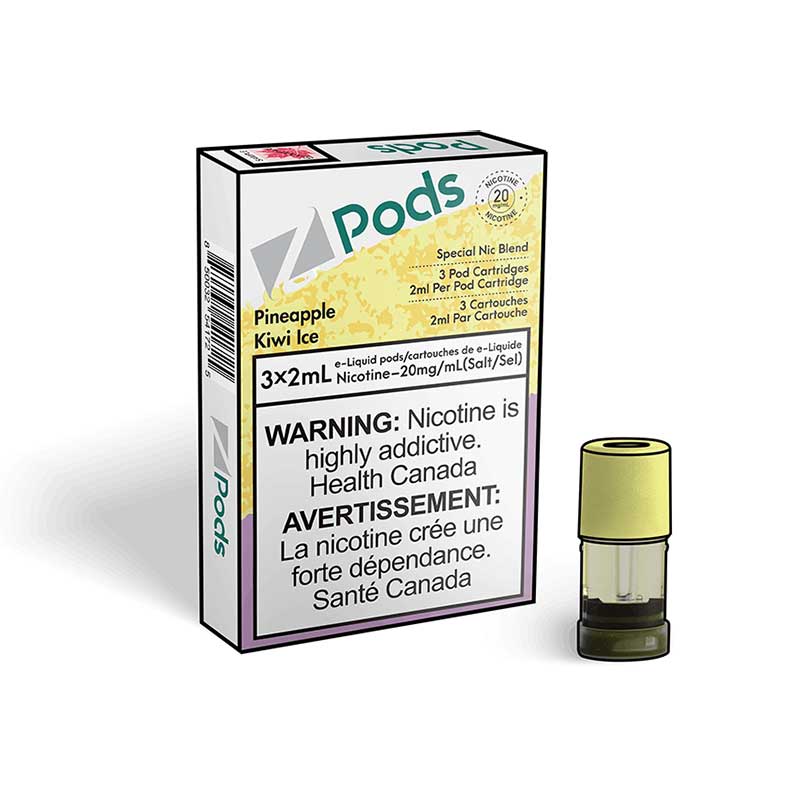 z pods stlth compatible pineapple kiwi ice 20mg