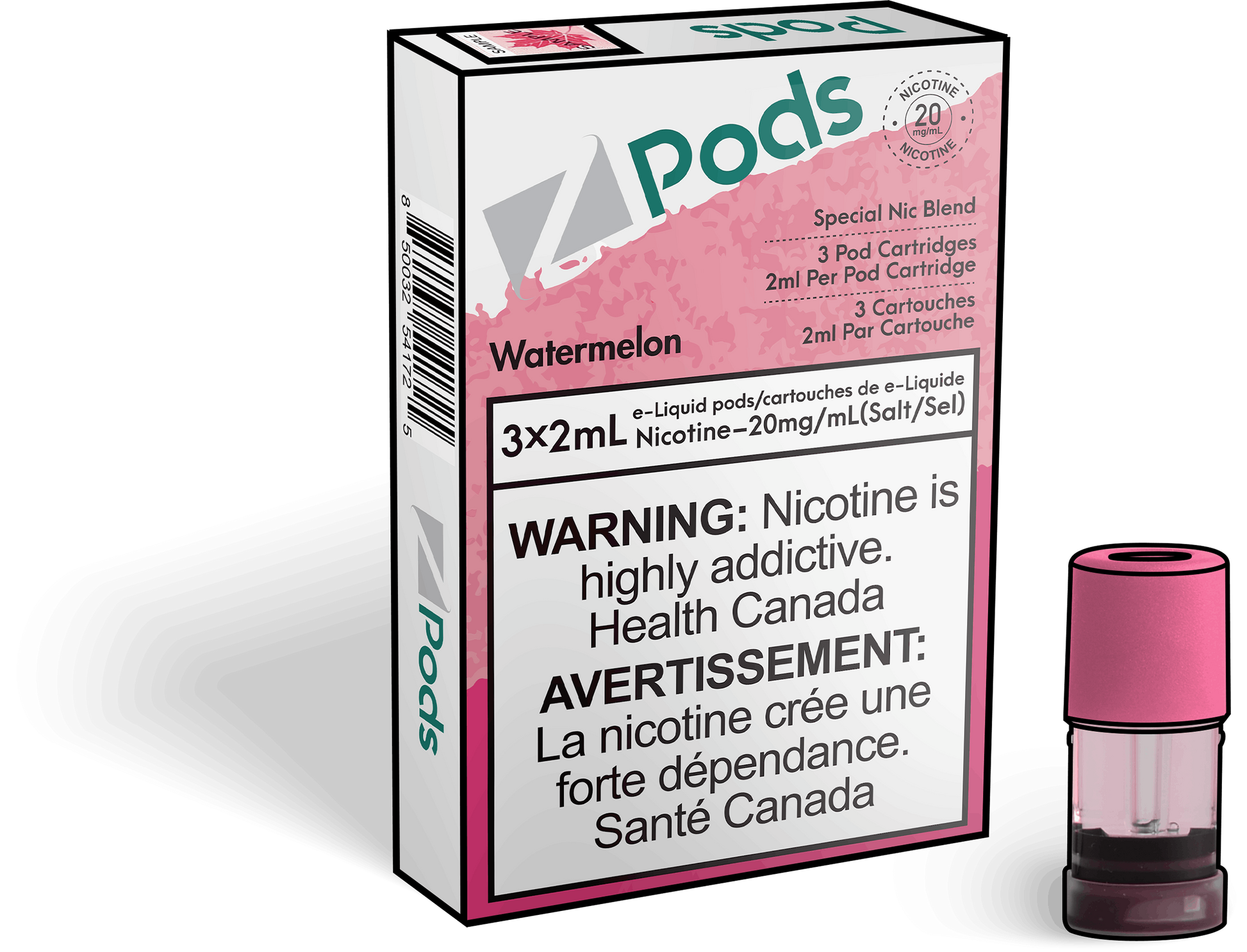 Z Pods STLTH compatible Watermelon 20mg