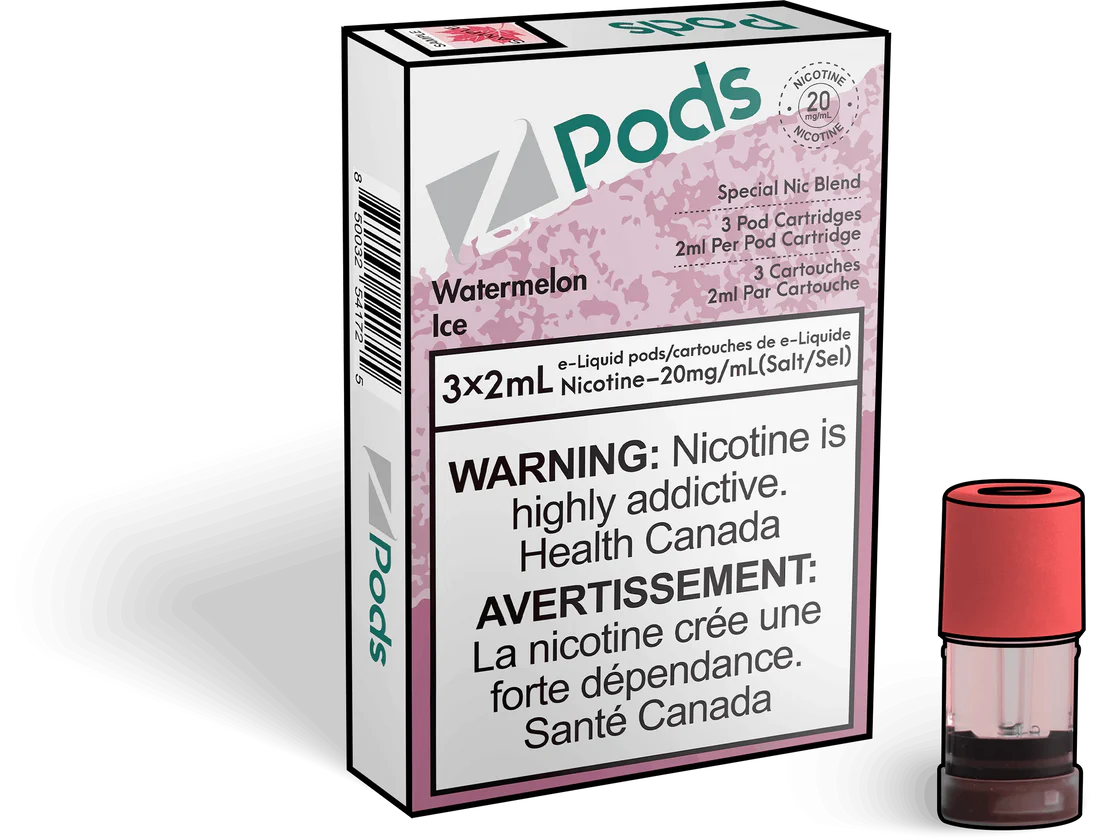 z pods stlth compatible watermelon ice 20mg