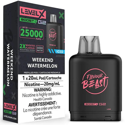 BOÎTES DE BOOST G2 DE NIVEAU X DE LA BÊTE DE SAVEUR 25 000 (ON)