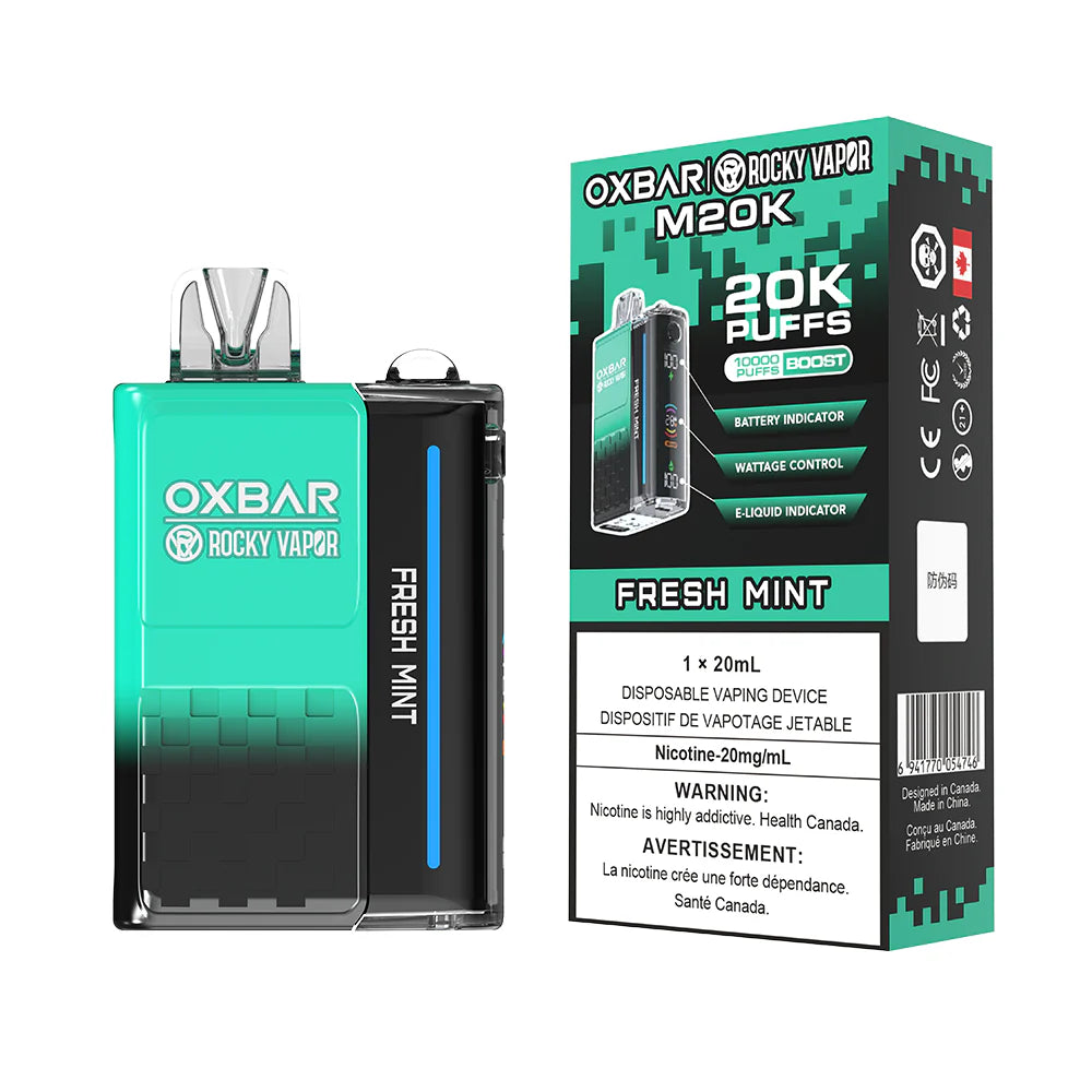 OXBAR X ROCKY VAPOR M20K (ON)