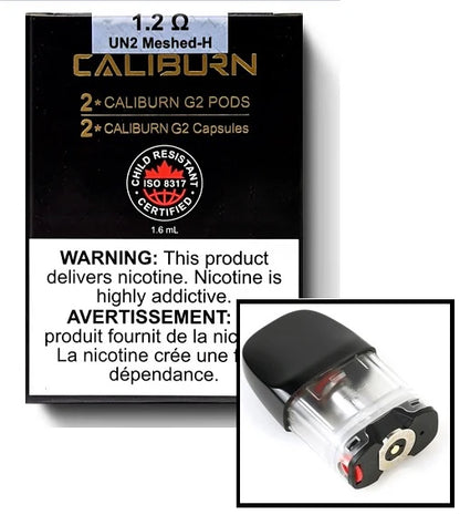 Lot de 2 dosettes de rechange pour Uwell Caliburn G2