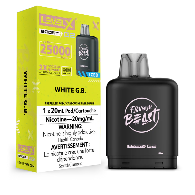BOÎTES DE BOOST G2 DE NIVEAU X DE LA BÊTE DE SAVEUR 25 000 (ON)