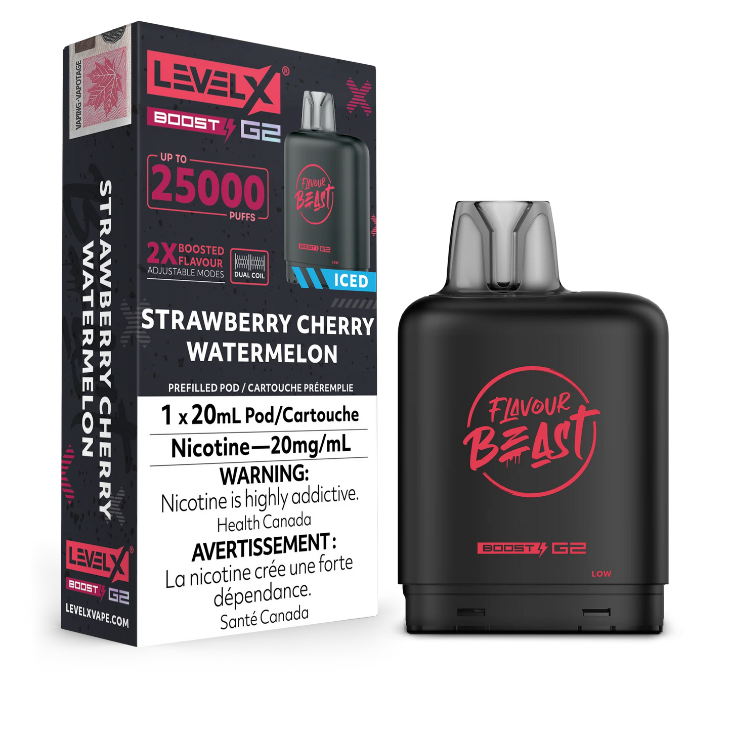 BOÎTES DE BOOST G2 DE NIVEAU X DE LA BÊTE DE SAVEUR 25 000 (ON)