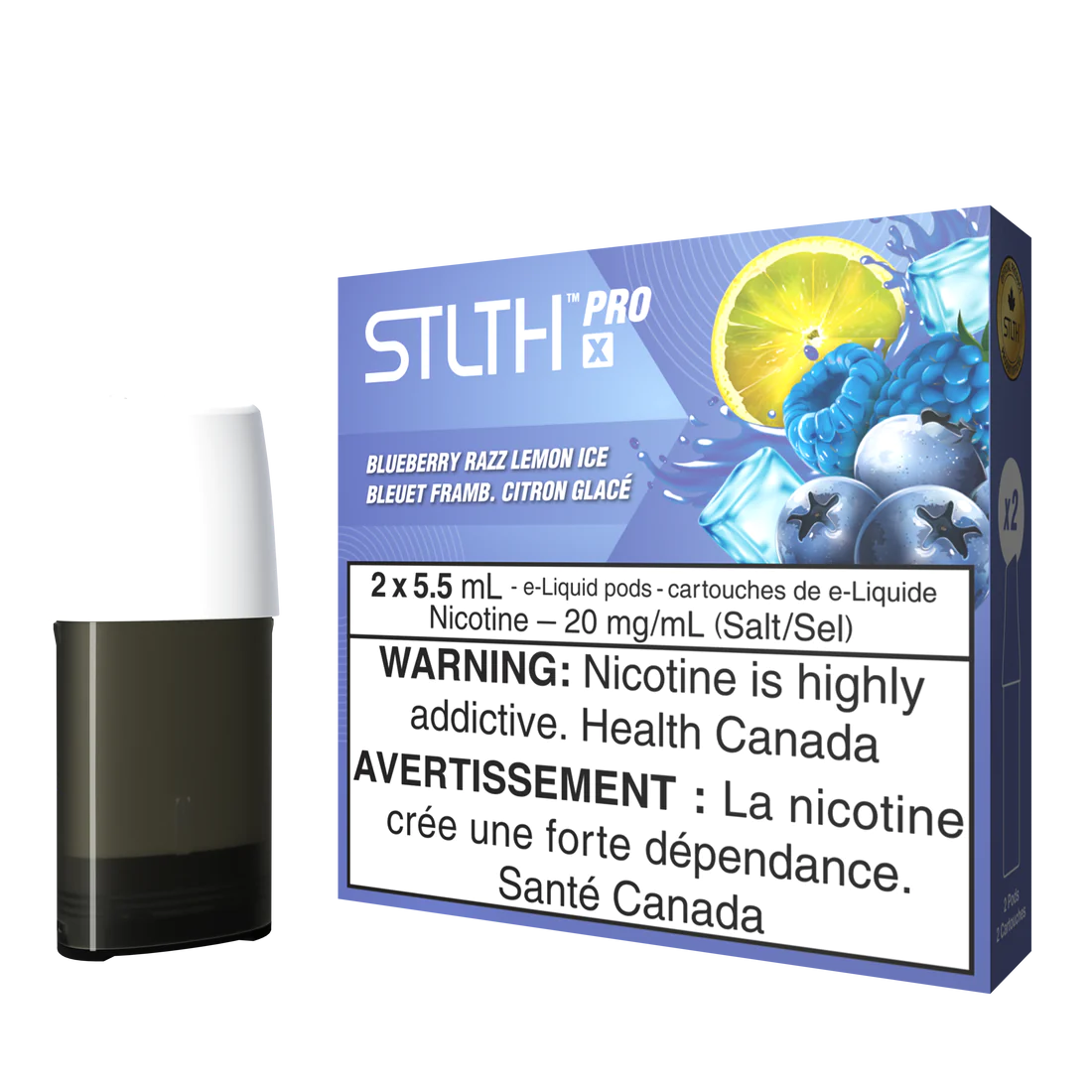 Pack de dosettes STLTH PRO X - Glace au citron Blueberry Razz