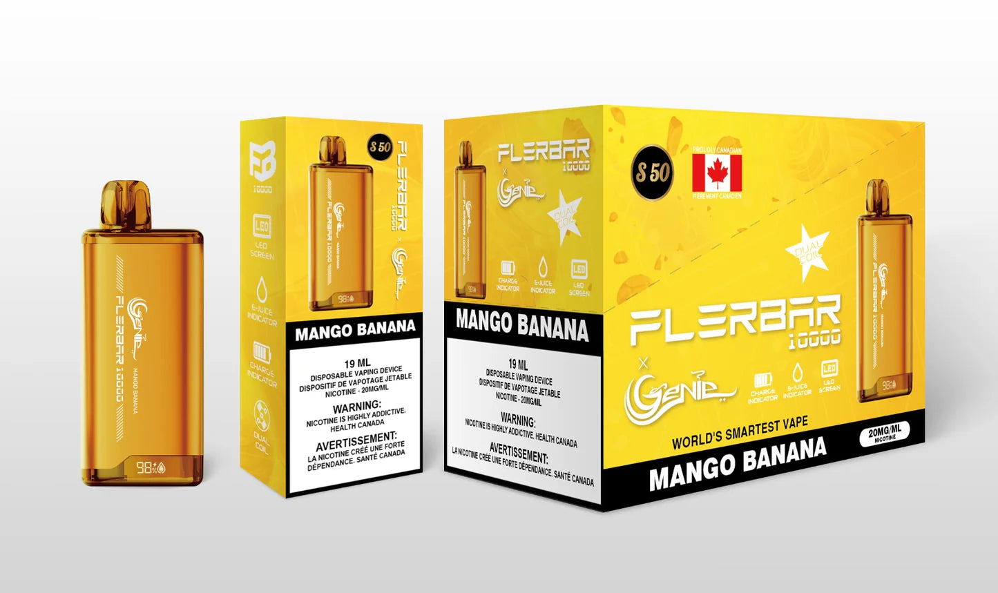 FLERBAR X GENIE 10000 PUFFS ( 10 IN A BOX )