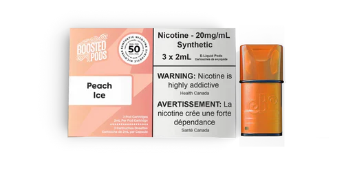 Boosted s50 Stlth Pod 3x2mL Peach Ice