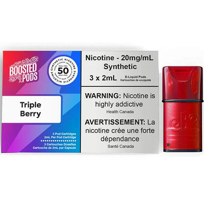 Boosted s50 Stlth Pod 3x2mL Triple Berry