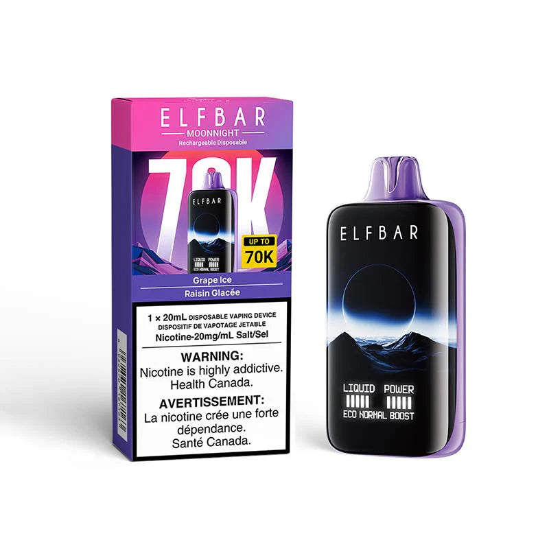 elfbar moonnight 70k grape ice disposable vape 20mg