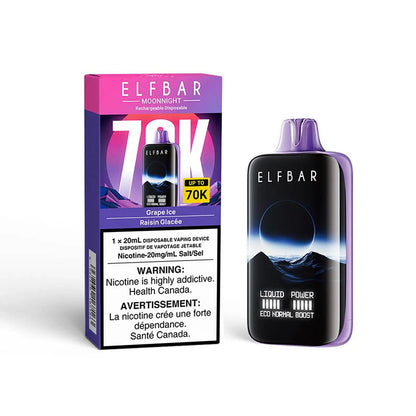 elfbar moonnight 70k grape ice disposable vape 20mg