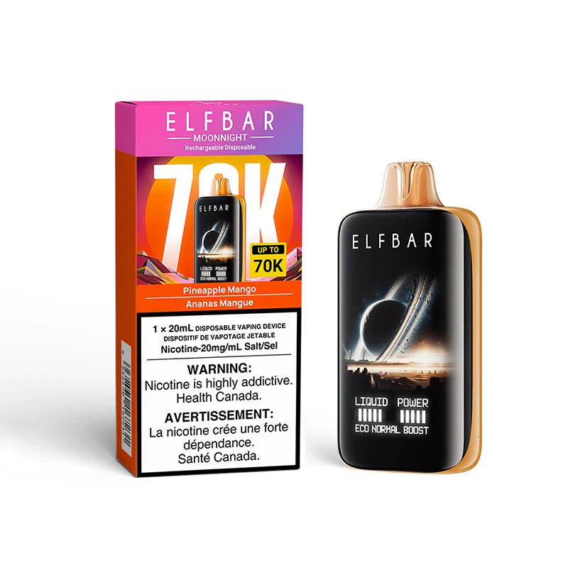 elfbar moonnight 70k pineapple mango disposable vape 20mg