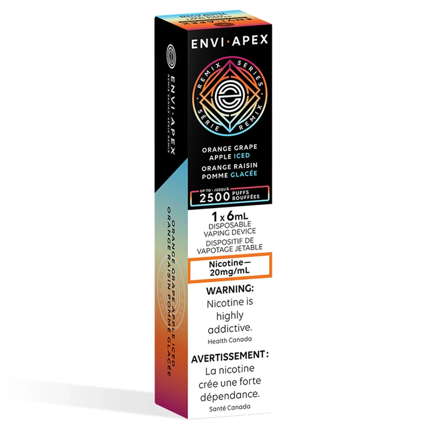 Envi Apex2500 Disposable Vape Orange Grape Apple Iced