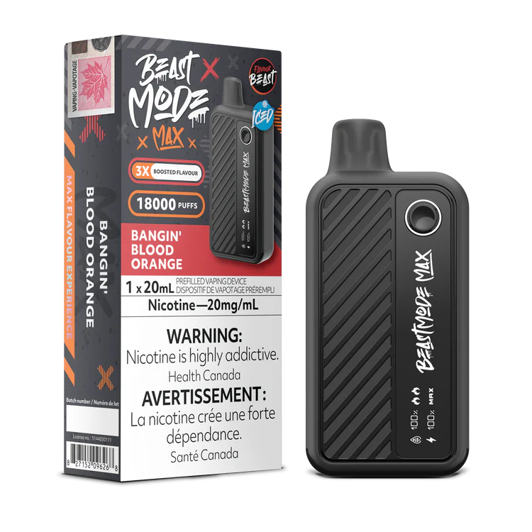 Flavour Beast Beast Mode18000 Rechargeable Vape Bangin Blood Orange Iced