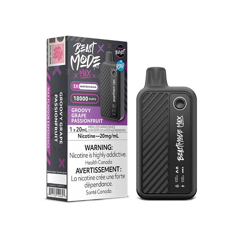 Flavour Beast Beast Mode18000 Rechargeable Vape Groovy Grape Passionfruit Iced