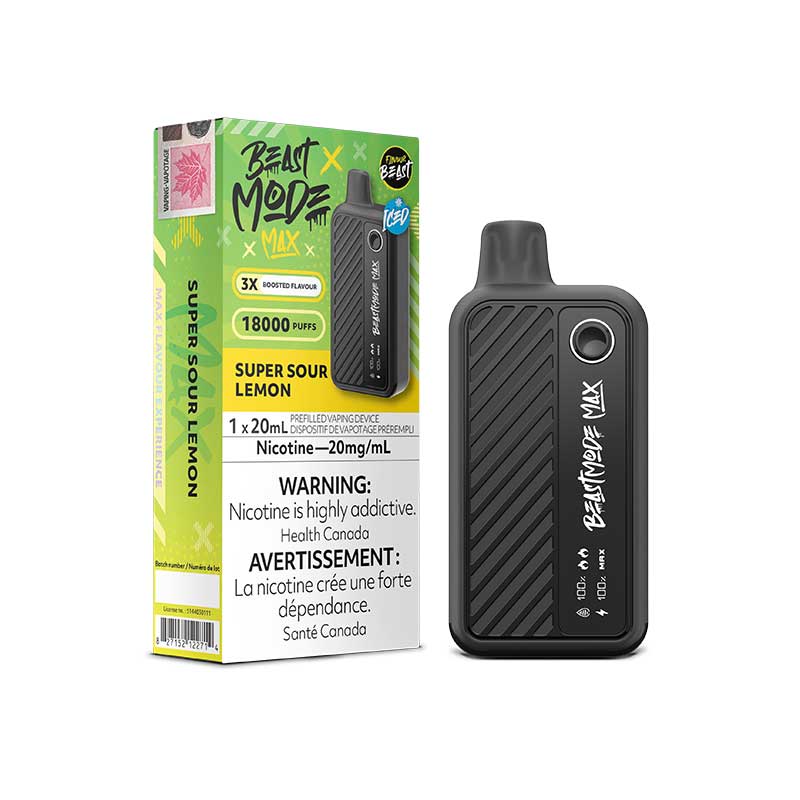 Flavour Beast Beast Mode18000 Rechargeable Vape Super Sour Lemon Iced