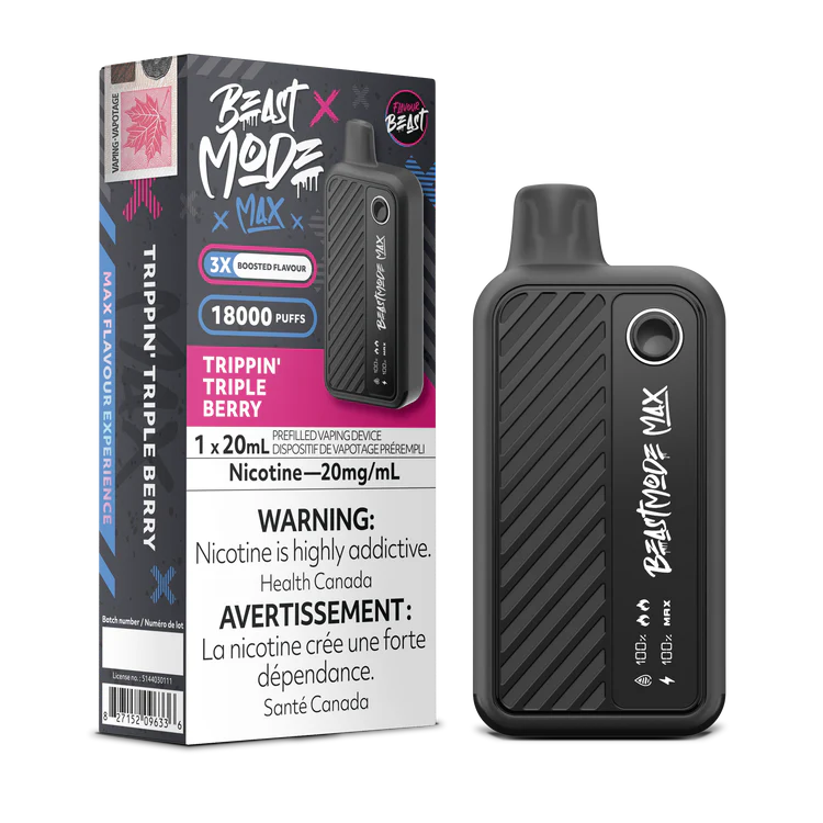 Flavour Beast Beast Mode18000 Rechargeable Vape Trippin Triple Berry Iced