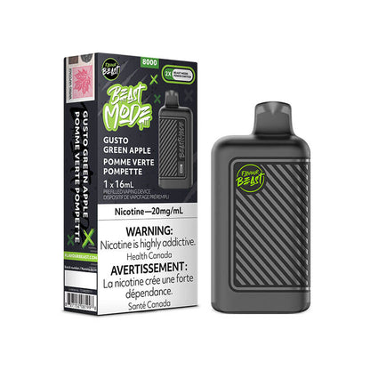 Flavour Beast Beast Mode8000 Rechargeable Vape Gusto Green Apple 