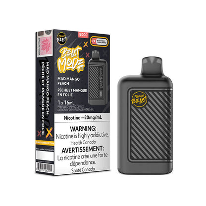 Flavour Beast Beast Mode8000 Rechargeable Vape Mad Mango Peach