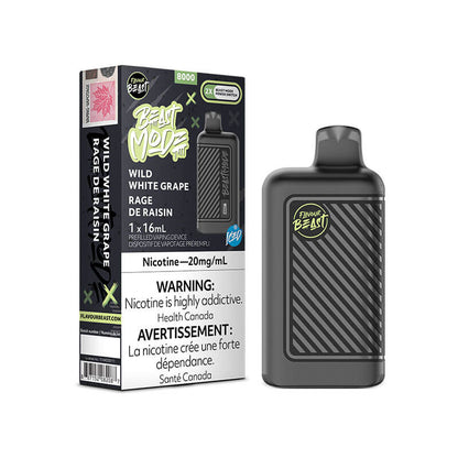 Flavour Beast Beast Mode8000 Rechargeable Vape Wild White Grape Iced