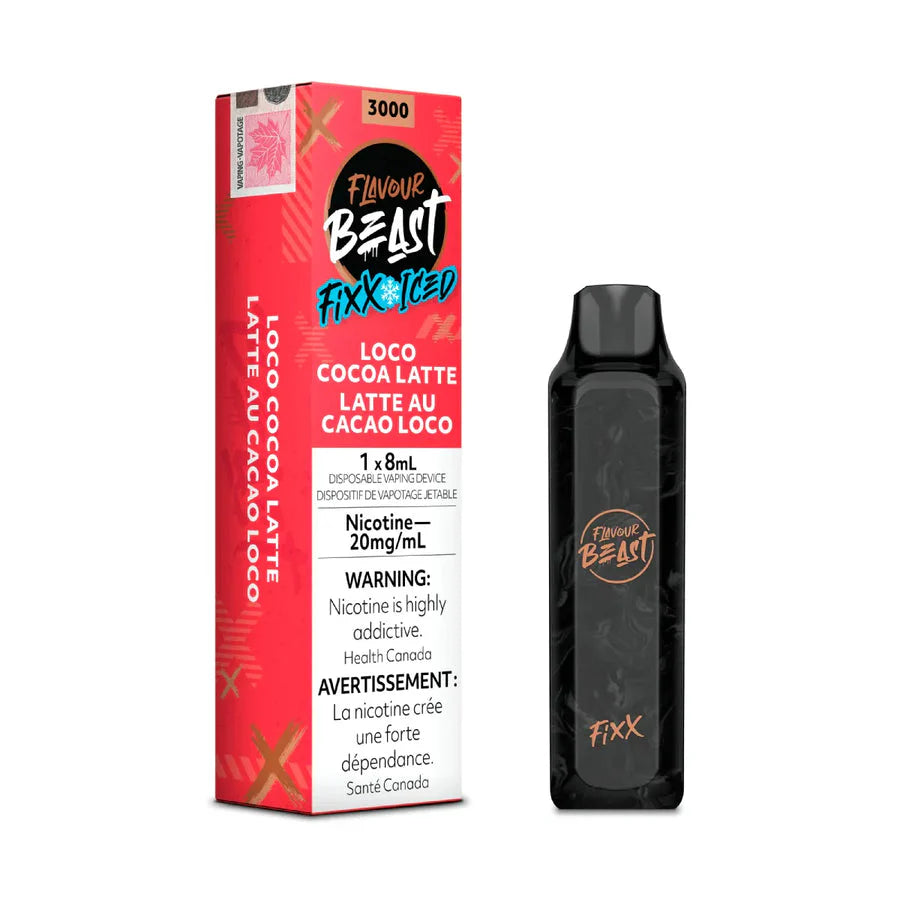 Flavour Beast Fixx3000 Vape Loco Cocoa Latte Iced