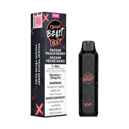 Flavour Beast Fixx3000 Vape Packin Peach Berry Iced