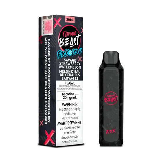 Flavour Beast Fixx3000 Vape Savage Strawberry Watermelon Ice